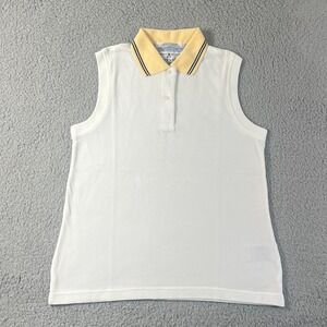 Tommy Hilfiger Golf Polo Shirt 100% Cotton White Women's Size‎ S VTG NWT